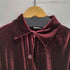 CAROLYN TAYLOR 90S レギュラーカラーL/S ベロアシャツ レディース JPN:S