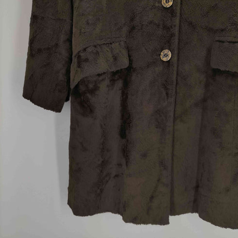 ローガ ROGA パイル糸 スタンドカラーコート レディース