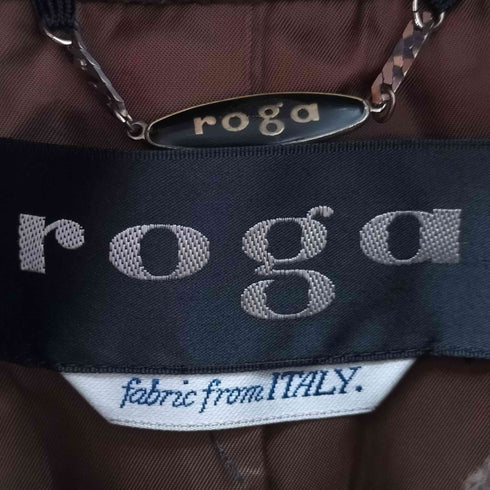 ローガ ROGA パイル糸 スタンドカラーコート レディース