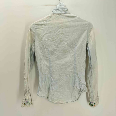 リーバイス Levis 70S 花柄刺繍 装飾 L/S デニムシャツ オレンジタブ レディース