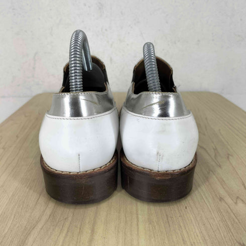 マルニ MARNI バイカラーレザーローファー レディース 39