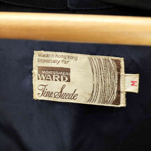 MONTGOMERY WARD マルチカラー ブロック柄 レザー ベスト メンズ