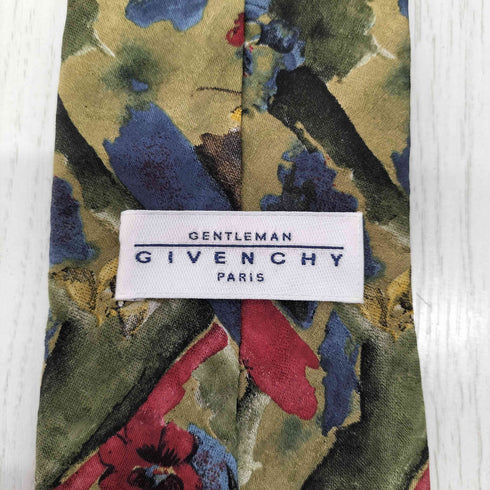 ジバンシィ GIVENCHY フラワープリント シルクネクタイ メンズ