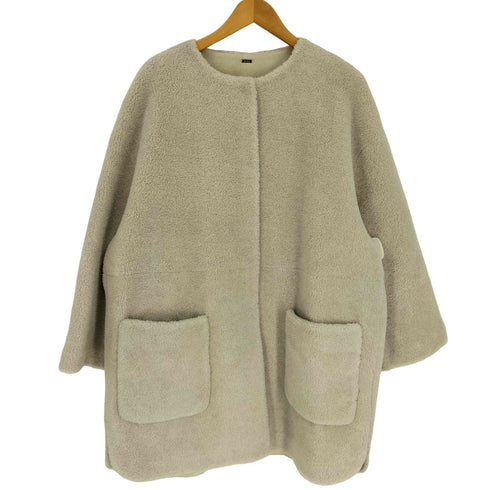 ミラオーウェン Mila Owen ノーカラーシャツカーブボアジャケット レディース ONE SIZE