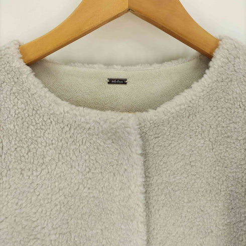 ミラオーウェン Mila Owen ノーカラーシャツカーブボアジャケット レディース ONE SIZE