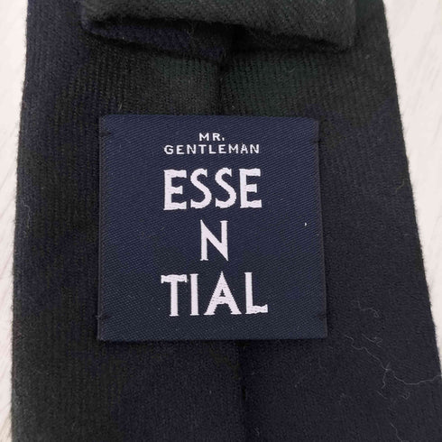 ミスタージェントルマン MR.GENTLEMAN ESSENTIAL チェックウールネクタイ メンズ