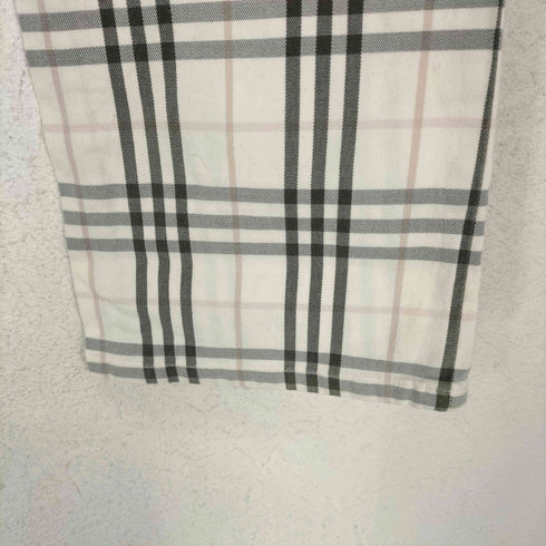 バーバリーブルーレーベル BURBERRY BLUE LABEL ノバチェック柄スキニーパンツ レディース 34