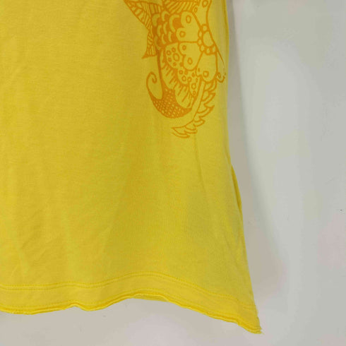 ディーゼル DIESEL 00s Y2K クロシェ編み 切替 レーヨン タンクトップ レディース import:XL