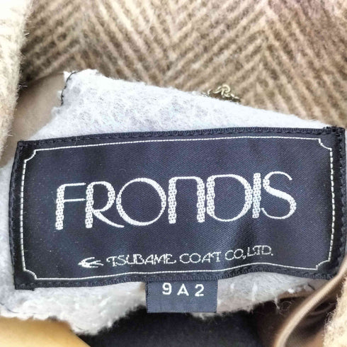 FRONDIS アルパカ混 ステンカラーコート レディース 9A2