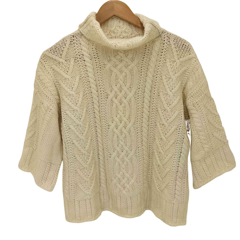 マックスマーラ MAX MARA 白タグ ケーブル  タートルネック ニット レディース JPN:M