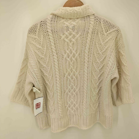 マックスマーラ MAX MARA 白タグ ケーブル  タートルネック ニット レディース JPN:M