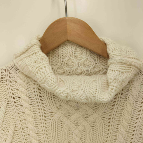マックスマーラ MAX MARA 白タグ ケーブル  タートルネック ニット レディース JPN:M