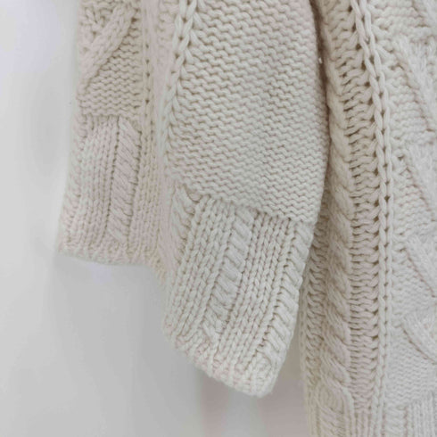 マックスマーラ MAX MARA 白タグ ケーブル  タートルネック ニット レディース JPN:M