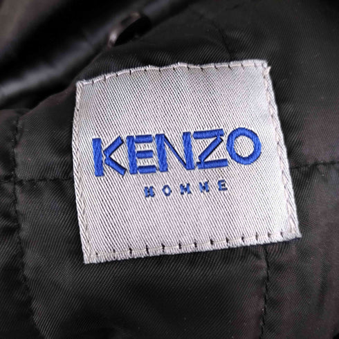 ケンゾーパリス KENZO PARIS 90s ライカ期 ウールカシミヤ 裏地キルティング フーディ 比翼コート メンズ JPN:3