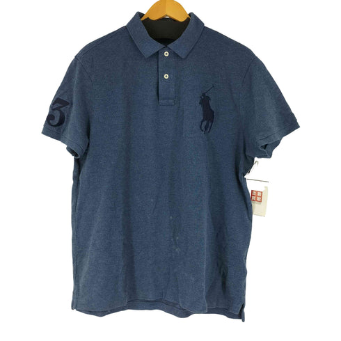 ポロラルフローレン POLO RALPH LAUREN CUSTOM SLIM FIT ビッグポニー刺繍 S/S ポロシャツ メンズ import:L