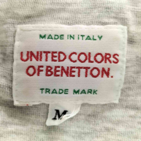 ユナイテッドカラーズオブベネトン UNITED COLORS OF BENETTON 90s 袖&裾シングル イタリア製 プリント クルーネックTシャツ メンズ import:M