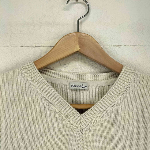 スティーブンアラン Steven Alan CORD CTN V-NECK KNIT VEST メンズ  L
