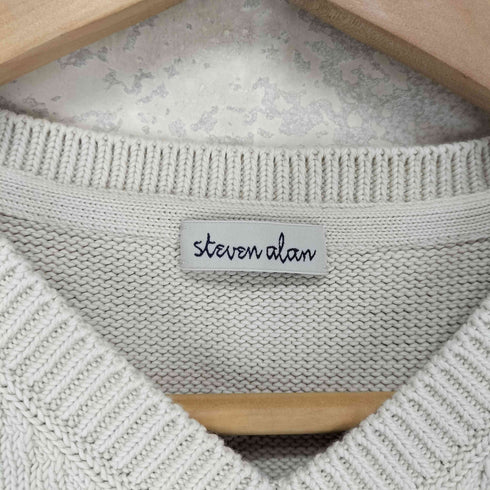 スティーブンアラン Steven Alan CORD CTN V-NECK KNIT VEST メンズ  L