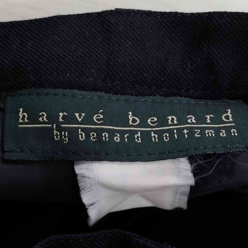 HARVE BENARD 90s ウール 切替 フレアスカート レディース