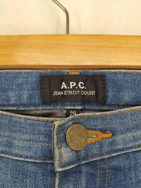 アーペーセー A.P.C. JEAN ETROIT COURT テーパードデニムパンツ メンズ 29