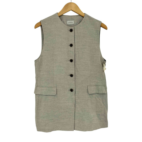 ユナイテッドアローズグリーンレーベルリラクシング UNITED ARROWS green label relaxing パウダリー ノーカラー ジレ レディース