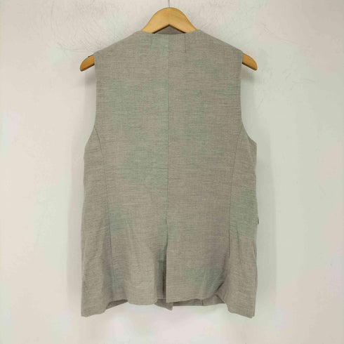 ユナイテッドアローズグリーンレーベルリラクシング UNITED ARROWS green label relaxing パウダリー ノーカラー ジレ レディース