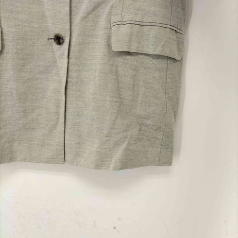 ユナイテッドアローズグリーンレーベルリラクシング UNITED ARROWS green label relaxing パウダリー ノーカラー ジレ レディース