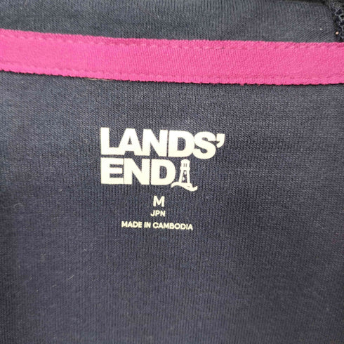ランズエンド LANDS END コットン ジップアップ パーカー レディース import:M