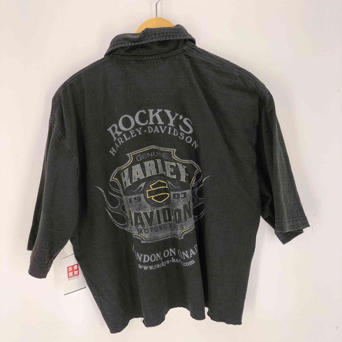 ハーレーダビッドソン HARLEY-DAVIDSON プリントS/S ポロシャツ メンズ JPN:XL
