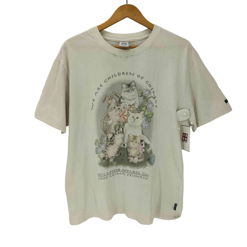 スカルプター SCULPTOR 21SS Kitten Friends T-Shirts キトゥンフレンド S/S Tシャツ レディース import:M