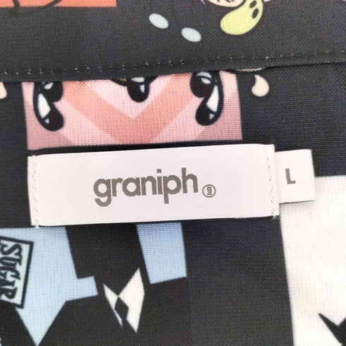 グラニフ graniph ビッグシルエットオープンカラーシャツ メンズ JPN:L