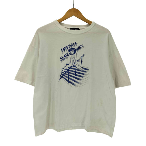 EAZY MISS GOOD VIBES 昭子ちゃん LOVE JUICE SKATE WAX プリント S/S Tシャツ メンズ JPN:L