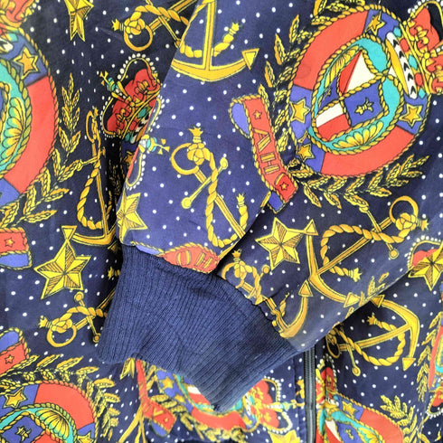 TALONジップ 総柄ブルゾンジャケット メンズ