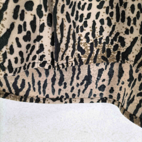 ansolent レオパード柄L/S シャツ メンズ  L