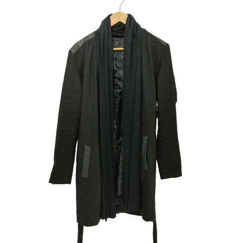 ノーアイディー NO ID. ストールドッキングレザー切替ジャケット メンズ JPN:2