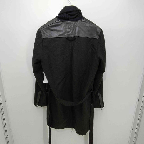 ノーアイディー NO ID. ストールドッキングレザー切替ジャケット メンズ JPN:2