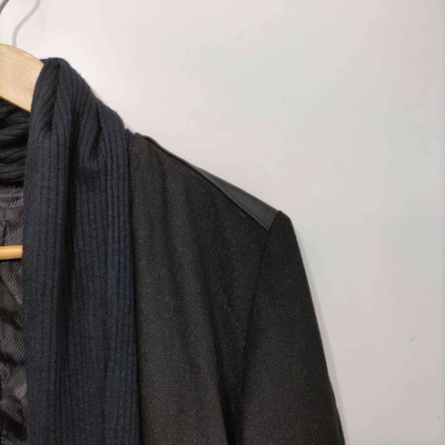 ノーアイディー NO ID. ストールドッキングレザー切替ジャケット メンズ JPN:2