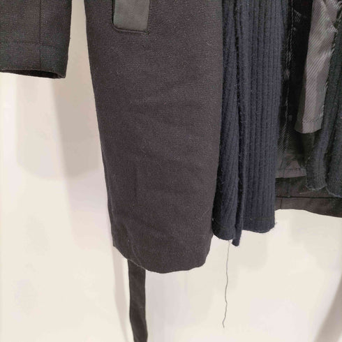 ノーアイディー NO ID. ストールドッキングレザー切替ジャケット メンズ JPN:2