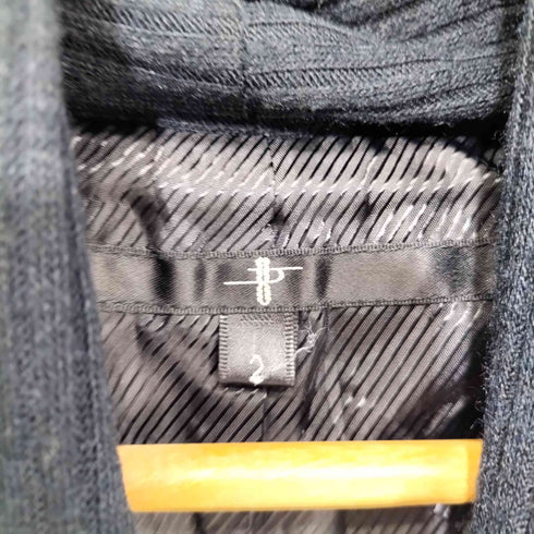 ノーアイディー NO ID. ストールドッキングレザー切替ジャケット メンズ JPN:2