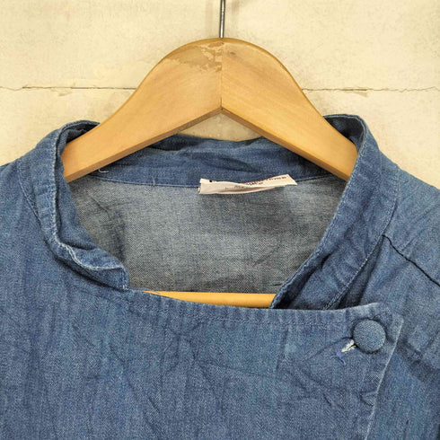 星条旗刺繍デニムシェフジャケット レディース L