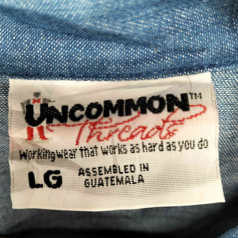 星条旗刺繍デニムシェフジャケット レディース L