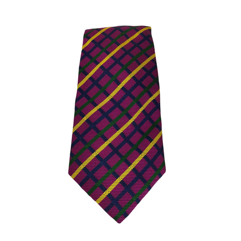 ターンブルアンドアッサー Turnbull & Asser 格子柄ネクタイ メンズ