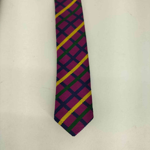 ターンブルアンドアッサー Turnbull & Asser 格子柄ネクタイ メンズ