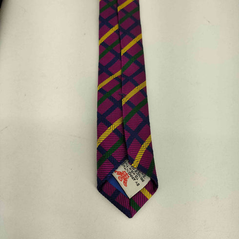 ターンブルアンドアッサー Turnbull & Asser 格子柄ネクタイ メンズ