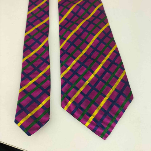 ターンブルアンドアッサー Turnbull & Asser 格子柄ネクタイ メンズ