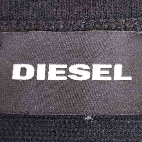 ディーゼル DIESEL リブロゴ 前Vガゼット サーマル ブランク スウェット メンズ import:L