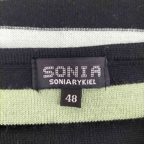 ソニアリキエル SONIA RYKIEL ラインストーンボーダーニット メンズ 48