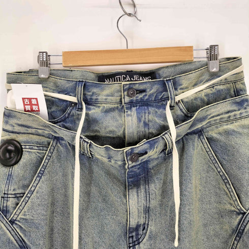 ノーティカ NAUTICA ダブルウエスト バギーデニムパンツ メンズ JPN:L