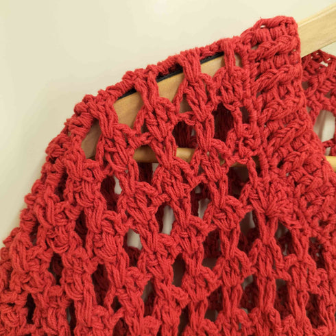 mcmachan woolen クロシェ メッシュ ニット メンズ