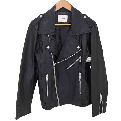 フェイクレザー ダブルライダースジャケット レディース JPN:XL